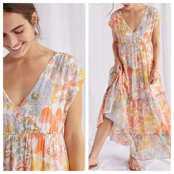 Anthropologie Floral Maxi Dress - Multicolor - Picture 3 of 9